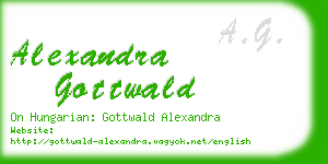 alexandra gottwald business card